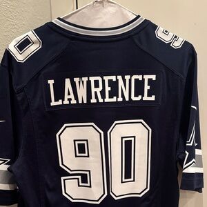 NFL Navy On-Field Jersey with White Trim Cowboys #90 Lawrence